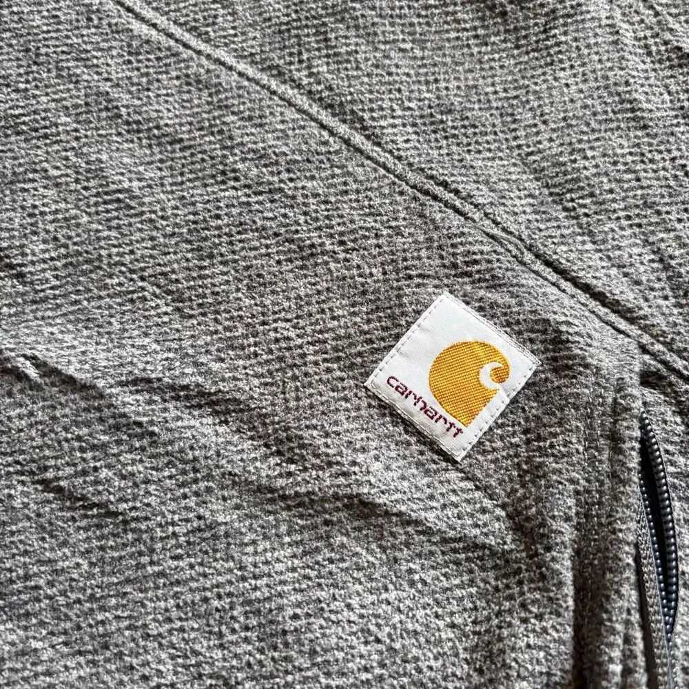 Mens Carhartt Quarter Zip Fleece Jacket SZ L